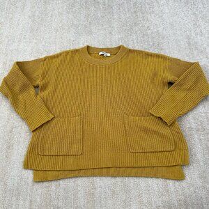 Madewell Patch Pocket Cotton Pullover Sweater XS